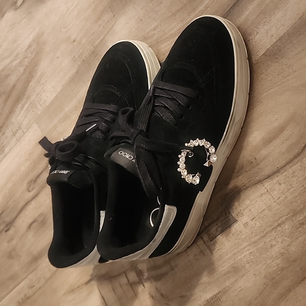 Jimmy Choo black Osaka Suede sneakers  soldout everywhere